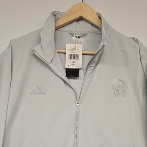 adidas Patrick Mahomes Light Gray Lightweight Jacket